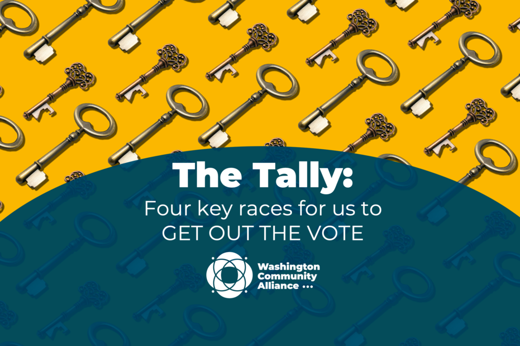 4 key races for us to GET OUT THE VOTE WA Community Alliance