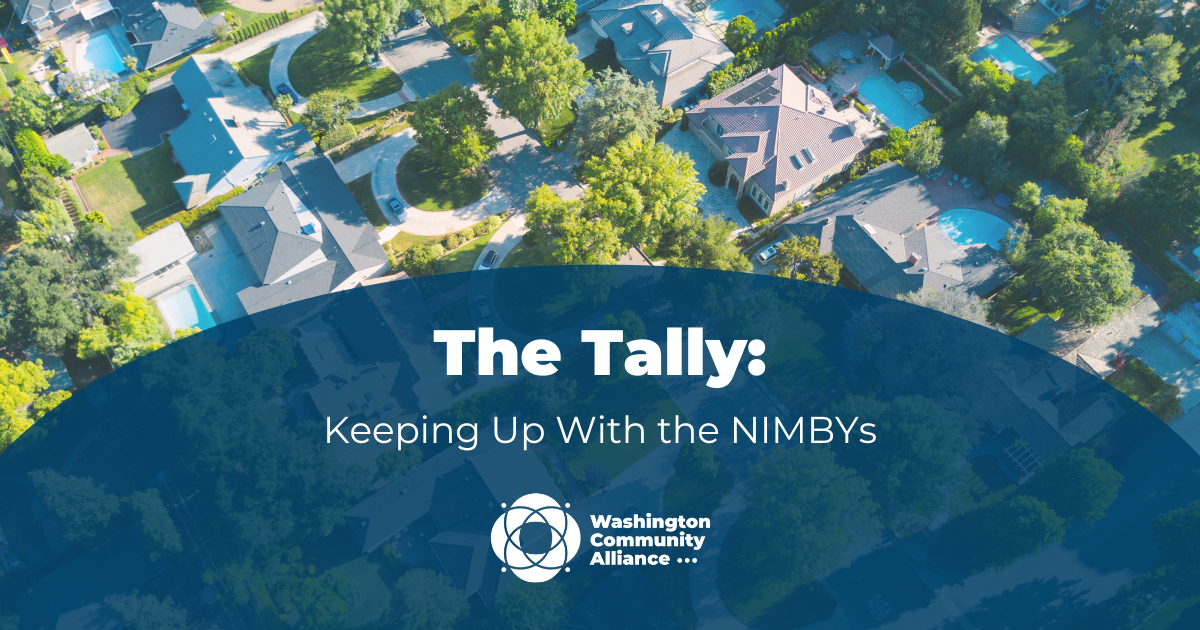 Header image for The Tally: Keeping Up With the NIMBYs blog post